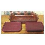 3pcs Pyrex Cookware