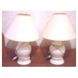 Pair of Lamps - 15" tall