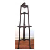 Large Carved Mahogany Easel - 24 x 78