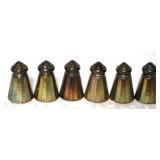 Set of 6 Sterling Salt & Pepper Shakers, 1.5" tall