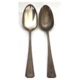 2 Gorham Sterling Spoons - 8" long