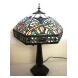 Stained Glass Lamp - 24.5" tall