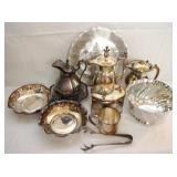 Lot of Assorted Silver Plated Items