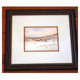 Pencil Signed & # Lithograph "Grant Dolge Skating"