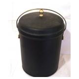 Metal Bucket w/ lid - 16" tall