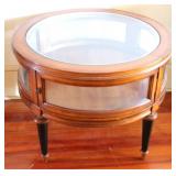 Display Case Round Side Table - 29 x 22.5