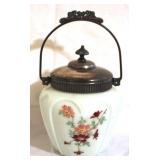 Hand Painted Wave Crest Biscuit Jar