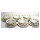 M&Z Austria 6 Bowls & Saucers Set