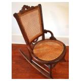 Victorian Caned Rocking Chair