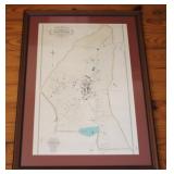 Framed Chatham Map 30 x 22