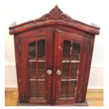 Mahogany Display Case Cabinet - 20 x 25 x 5