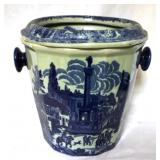 Transferware Bucket w/ liner - 11 x 12