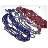 Lot of 3 Costume Necklaces w/ matching earrings