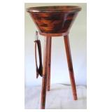 Wood Salad Bowl w/ serving tongs - 17 x 7.5