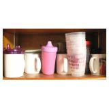 Shelf Lot of Assorted Coffee Cups & More