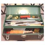 Metal Toolbox w/ contents - 16 x 7 x 7