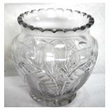 Cut Glass Vase - 8 x 7