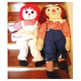 Raggedy Anne & Andy Dolls (2pcs) - 42" tall