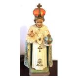 Chalkware Religious Statue - 18" tall