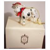 Lenox Cow Ornament w/ Box - 5 x 4