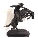 Remington "Wooly Chaps" Bronze Statue, 22"
