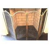 Folding Fireplace Screen - 33 x 48