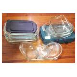 Lot of Assorted Pyrex Dishes & more