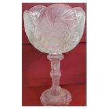 Large Cut Glass Compote - 17 x 11