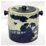 Transferware Jar w/ Lid - 7 x 5.5