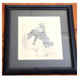 R.H. Palenske Framed Etching - 16 x 14