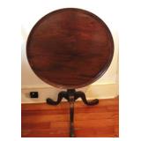 Mahogany tilt top tea table