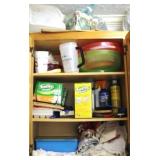 Cabinet lot of Assorted Items