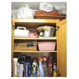 Cabinet lot of Assorted Items