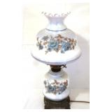 Vintage Painted Lamp - 22" tall