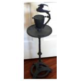 Vintage Metal Smoking Stand - 28" tall