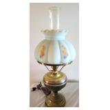 Vintage Painted Lamp - 19.5" tall