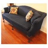 Chippendale Sofa w/ claw feet & pillows