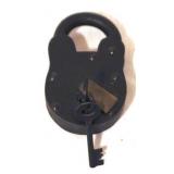 Antique Style Lock w/ key - 5" x 4
