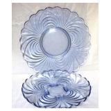 2 Cambridge Blue Caprice Large Platters