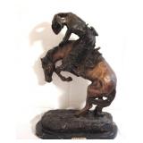 Remington "Rattlesnake" Bronze Statue, 24"