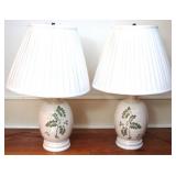 Pair of Lamps - 25" tall