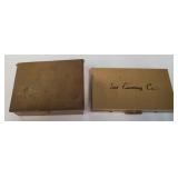 2 Vintage metal jewelry boxes