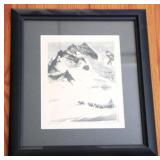 R.H. Palenske Framed Etching - 16 x 14