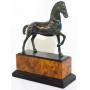 Metal Horse Figurine 9"