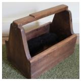 Vintage Wooden Shoe Shine Box