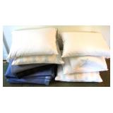 Lot of Assorted Pillows & Blankets