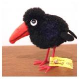 Vintage Steiff Crow - 2.5" tall