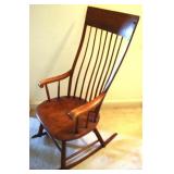 Antique Maple Rocker - 43 x 19 x 18
