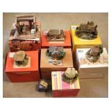 Lot of Lilliput Lane Houses w/ boxes