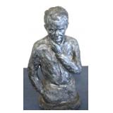 Plaster Statue of Man - 21" tall